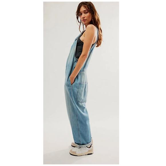 Free People We The Free Hunter Denim Overall Size Small - Picture 4 of 14